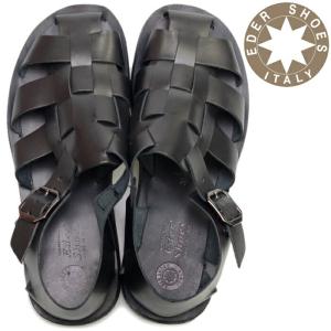 EDER SHOES メンズ エダー サンダル レザー 4158 スライドサンダル