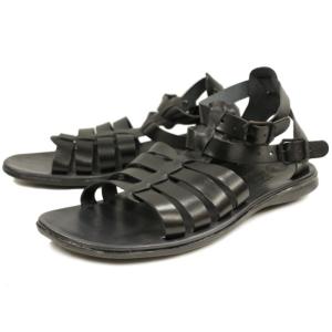 エダー EDER SHOES 996 サンダル レザー メンズ ブラック イタリア製 SANDAL MADE IN ITALY｜footmonkey