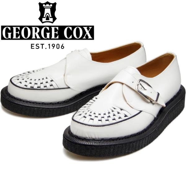 ●●GEORGE COX ALASKA ジョージコックス アラスカ ラバーソール ホワイト モンクス...
