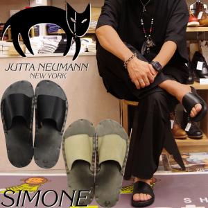 ユッタニューマン シモーネ JUTTA NEUMANN SIMONE レザーサンダル シャワーサンダル サンダル メンズ レザー ストラップ アメリカ製 ラティゴレザー｜footmonkey