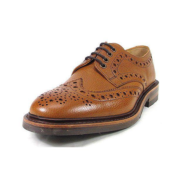 ローク ウイングチップシューズ LOAKE OTTERBURN タン Made in ENGLAND...