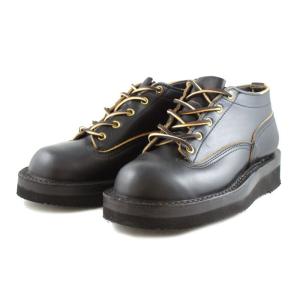 ニックスブーツ NICKS BOOTS Lace to Toe OX ブラッククローム｜footmonkey