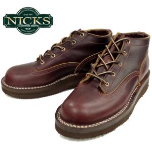 ニックスブーツ NICKS BOOTS Lace to Toe OX 4インチハイト バーガンディードメイン｜footmonkey