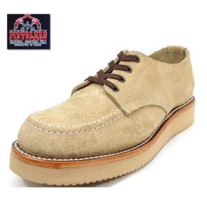 ピストレロ PISTOLERO オックスフォード モック シューズ OXFORD MOC SHOE 113-03 サンドベージュ メキシコ製  メンズ