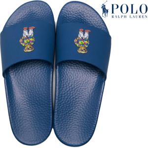 ポロ ラルフローレン サンダル POLO RALPH LAUREN POLO SLIDE BEAR P80A ポロスライドベア ポロベア ビーチサンダル メンズ シャワーサンダル SANDAL｜footmonkey