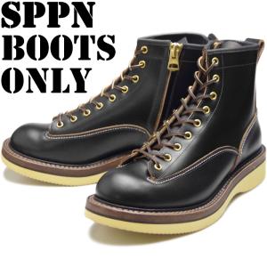 SPPN BOOTS スッピン SP-08L ブラック 8-INCH LACE TO TOE 8インチ