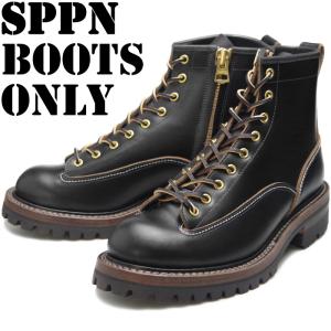 SPPN BOOTS スッピン SP-08L ブラック 8-INCH LACE TO TOE 8インチ