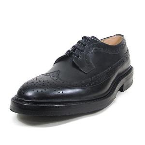 トリッカーズ Tricker's  Trickers ウィングチップ Long WingTip Shoes/ロング ウイングチップ シューズ M5164ブラック ダイナイトソール fitting5 送料無料｜footmonkey