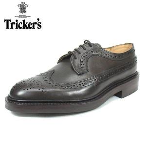 トリッカーズ Tricker's  Trickers ウィングチップ Long WingTip Shoes/ロング ウイングチップ シューズ M5164エスプレッソ ダイナイトソール fitting5 送料無料｜footmonkey