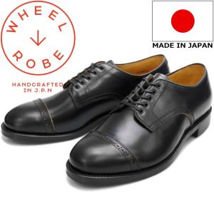 ウィールローブ ストレートチップ クロムエクセル ブラック （WHEEL