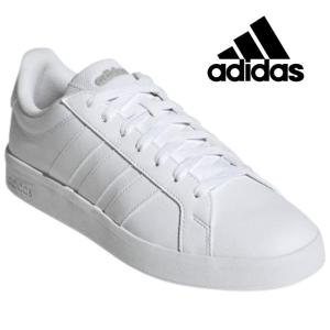 adidas（アディダス） スニーカー メンズ 靴 白 ホワイト 黒 ブラック
