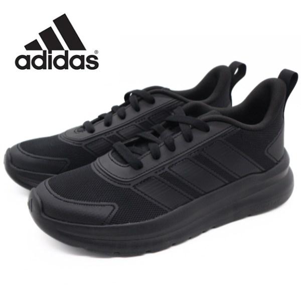 アディダス adidas スニーカー レディース キッズ 靴 黒 ブラック ジュニア 軽量 軽い ラ...