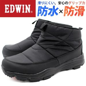 EDWIN（エドウィン） メンズ 靴 ブーツ スノーブーツ 黒 ブラック 軽量