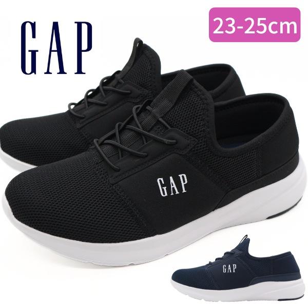 GAP ギャップ レディース スリッポン スニーカー 黒 ブラック ネイビー 2WAY かかとが踏め...