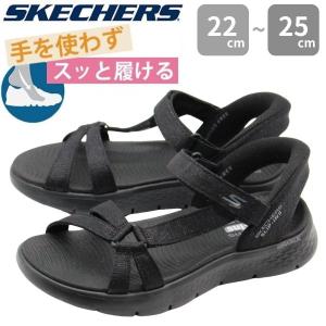 SKECHERS（スケッチャーズ） レディース サンダル 靴 黒 ブラック 軽量