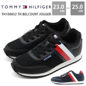 スニーカー キッズ 子供 靴 ジュニア 黒 ブラック トミーヒルフィガー TOMMY HILFIGER TH-100851 TH-100852 TH BELCOURT JOGGER｜footone