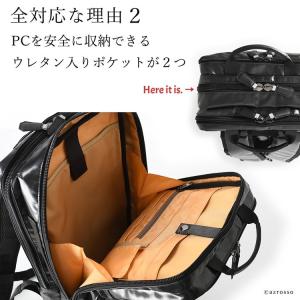 軽い 大きい ビジネスリュック 大容量 防水 ...の詳細画像5