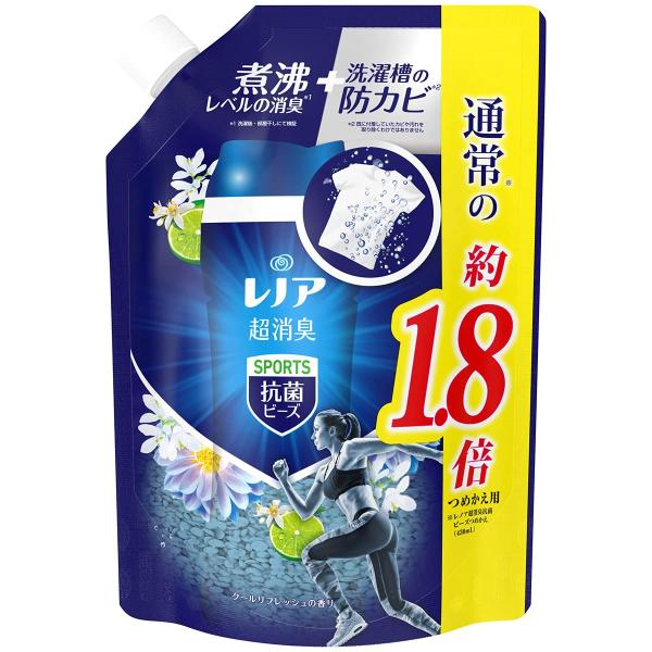 レノア 抗菌ビーズ スポーツ クールリフレッシュ 詰め替え 760mL 超消臭+