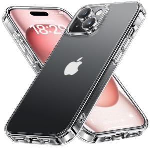 NIMASO ケース iPhone 15用 スマホケース 保護 黄変にくい 半透明 マット仕上げ 耐衝撃 米軍MIL規格 SGS認証 傷つけ防止 P