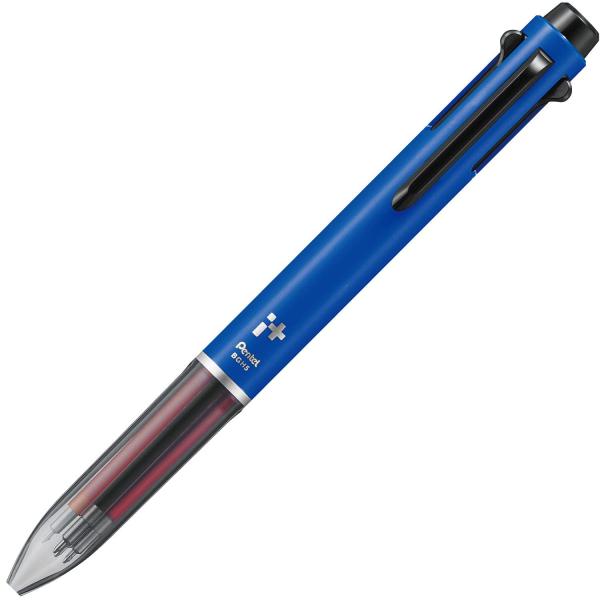 ぺんてる 5色ボールペン iプラス ブラックエディション BGH5MBR2 ブルー