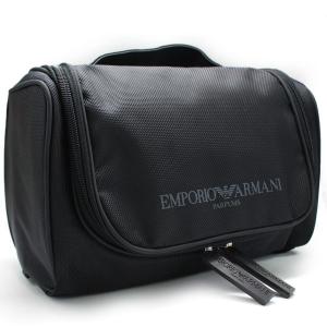 エンポリオアルマーニ バッグ EMPORIO ARMANI アルマーニ トラベルポーチ ノベルティ ポーチ ブラック 限定｜for-pleasure