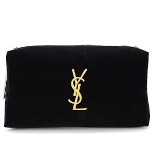 イヴサンローラン ノベルティ ポーチ YVES SAINT LAURENT コスメポーチ イブサンローラン ノベルティ ブラック