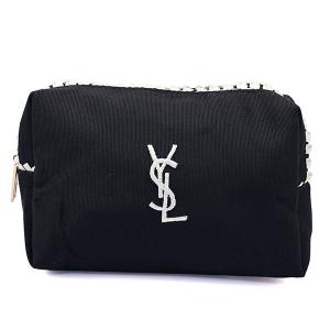 イヴサンローラン ポーチ YVES SAINT LAURENT コスメポーチ イブサンローラン 化粧ポーチ ブラック ホワイト ノベルティ 限定