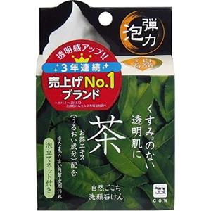 自然ごこち　茶洗顔石けん　80g(配送区分:B2)