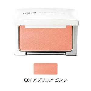 アクセーヌ　フェイスカラー　チーク　C01　アプリコットピンク［ネコポス配送2］｜foremost