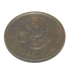 半銭銅貨 明治十年 2枚セット アンティーク ...の詳細画像5