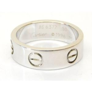新品同様 カルティエ リング ■ ラブリング 9.5号(50) K18 WG ホワイトゴールド レデ...