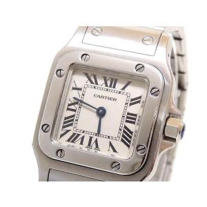 Cartier カルティエ 時計 ■ サントスガルベ SM クォーツ レディース 腕時計 W20056D6 ステンレス □3L