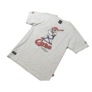 ※送料無料 K27 DUCK DUDE 広島東洋カープ オフィシャル Tシャツ 半袖 ◆ L ホワイ...