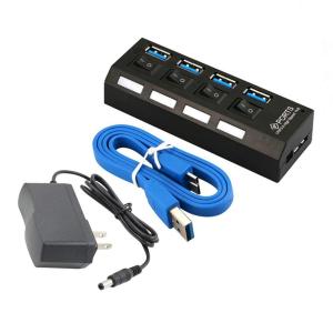 USB3.0ハブ 電源付き 4ポート高速USB3.0 の 拡張+ 1充電ポート
