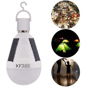 災害エールライト ソーラー電球 LED電球 ランプポータブル ソーラーライト屋外 26LED 定電流12W 1200mAバッテリ 防水仕様 壁掛け 庭園 公園