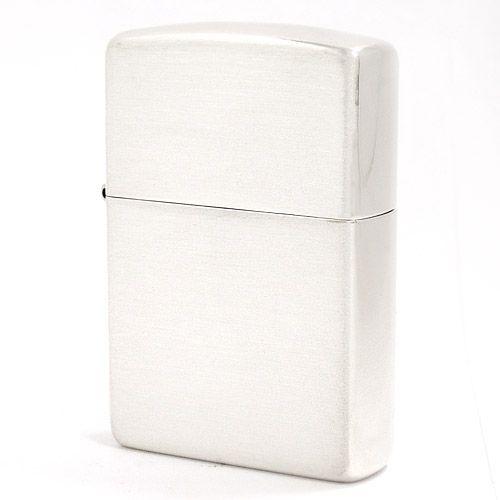 ZIPPO ライター 純銀製 #13 サテン加工 ツヤ無しヘアライン加工 艶消し ジッポー スターリ...