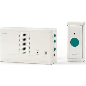 ELPA ワイヤレスチャイム 押ボタン送信器セット EWS-1001｜forest-net