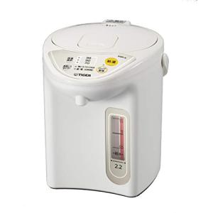 タイガー魔法瓶(TIGER) マイコン電気ポット 保温機能 節電タイマー 2.2L アーバンホワイト PDR-G220-WU｜forest-net