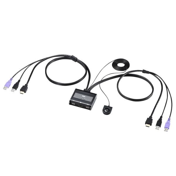 サンワサプライ(Sanwa Supply) HDMI対応手元スイッチ付きパソコン自動切替器(2:1)...