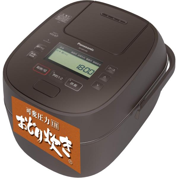 パナソニック 炊飯器 5.5合 可変圧力IH式 おどり炊き ブラウン SR-MPA100-T