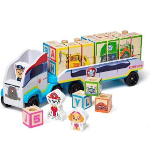 パウパトロール メリッサ＆ダグ 木製ブロック トラック パウパトローラー Melissa & Doug PAW Patrol Wooden ABC B｜forest-net