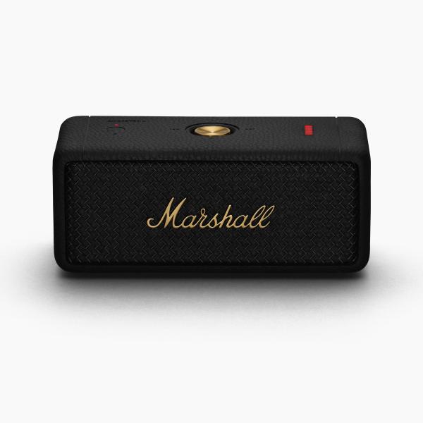 Marshall ワイヤレスポータブル防水スピーカー EmbertonII ブラック&amp;ブラス 連続再...