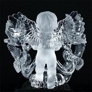 最高級 天然水晶手彫り天使(エンジェル)鑑別付...の詳細画像3