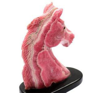 極上品 インカローズ(ロードクロサイト) 馬 ...の詳細画像4