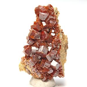 〔D375-6〕高品質 バナジナイト(褐鉛鉱) モロッコ産 Vanadinite 鉱物原石【メール便不可】｜forest-stone