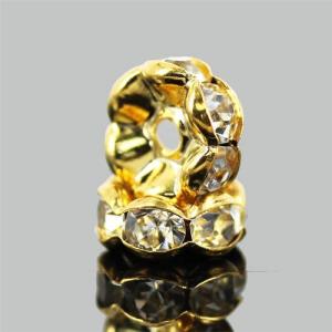 ロンデルパーツAゴールド 6mm　10個 〔G3-141-6m10p〕