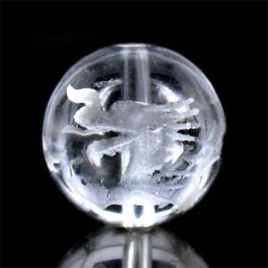 手精彫四神水晶12mm1個青龍〔I6-131-1...の商品画像