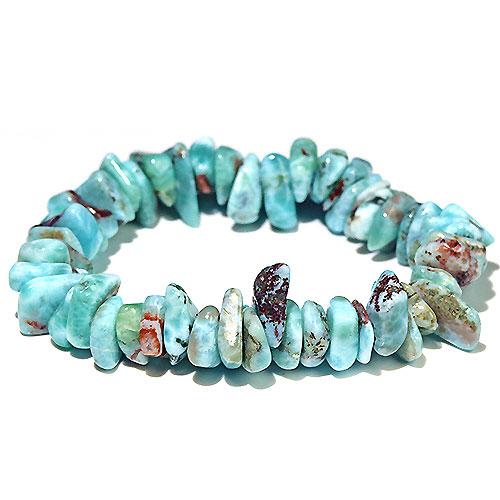 〔K1871〕サザレ チョコレートラリマー キュープライトラリマー Larimar ブレスレット ド...