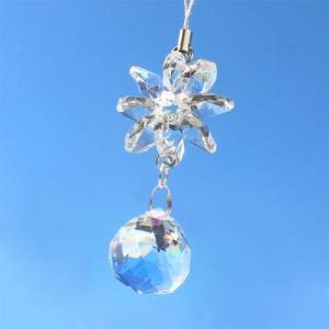 雪の花 サンキャッチャー ストラップ レインボー n2-10-re