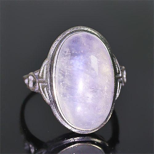 〔R465-2〕ムーンストーン ホワイトラブラドライト sv925 リング 指輪